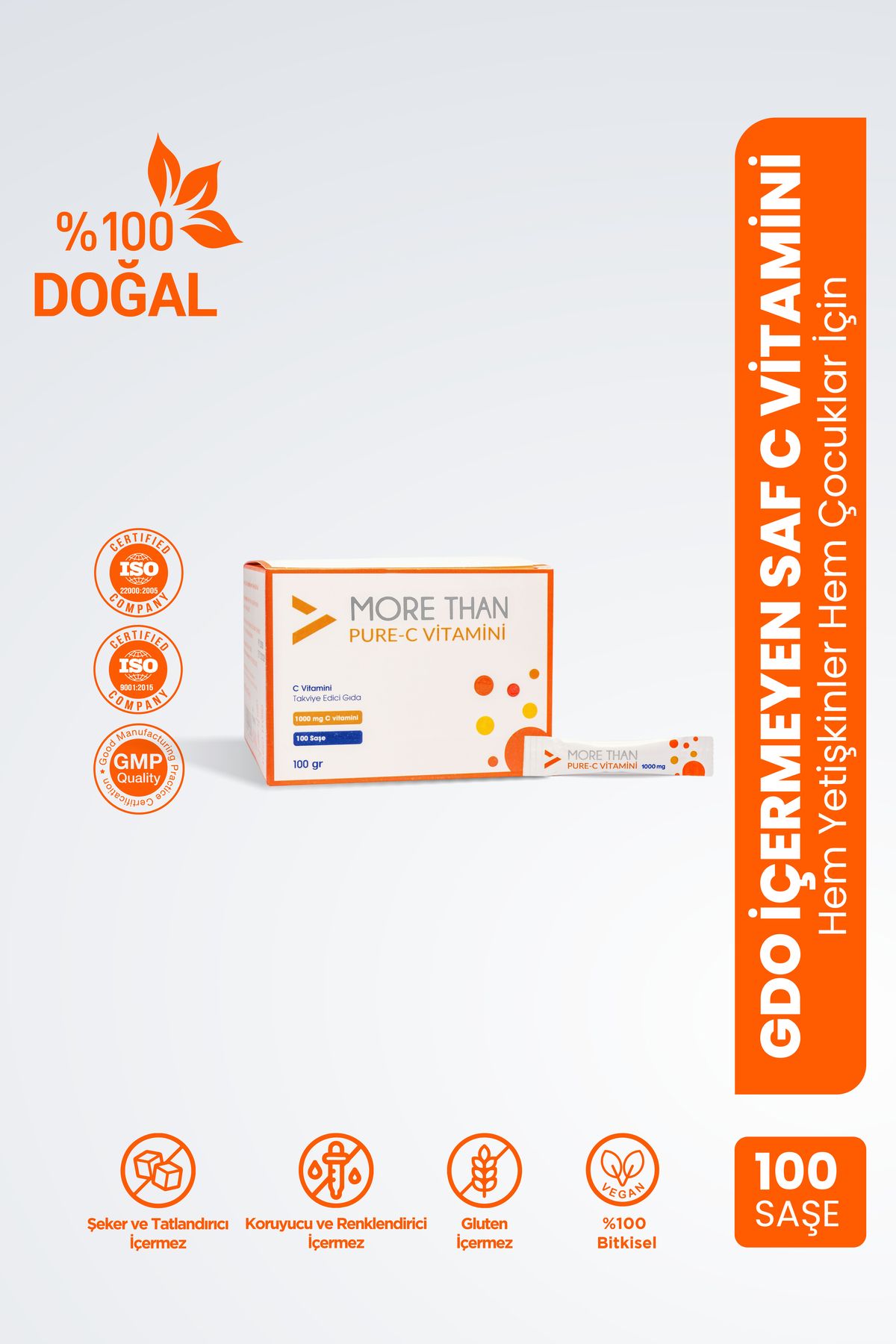 Pure C Vitamini 100 Saşe (ASCORBİC ACİD)