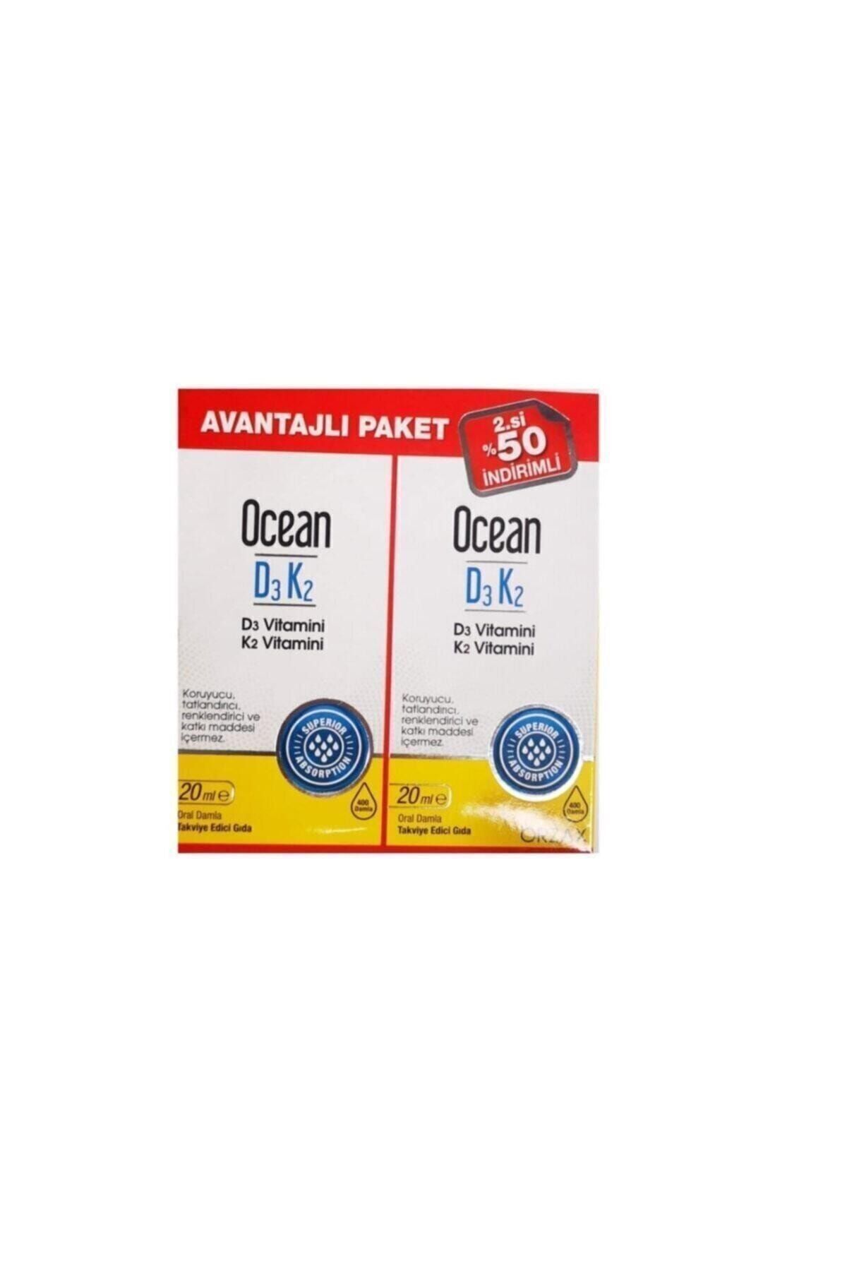 Vitamin D3k2 Damla 20 ml 2'li Avantaj Paket 8697595872772