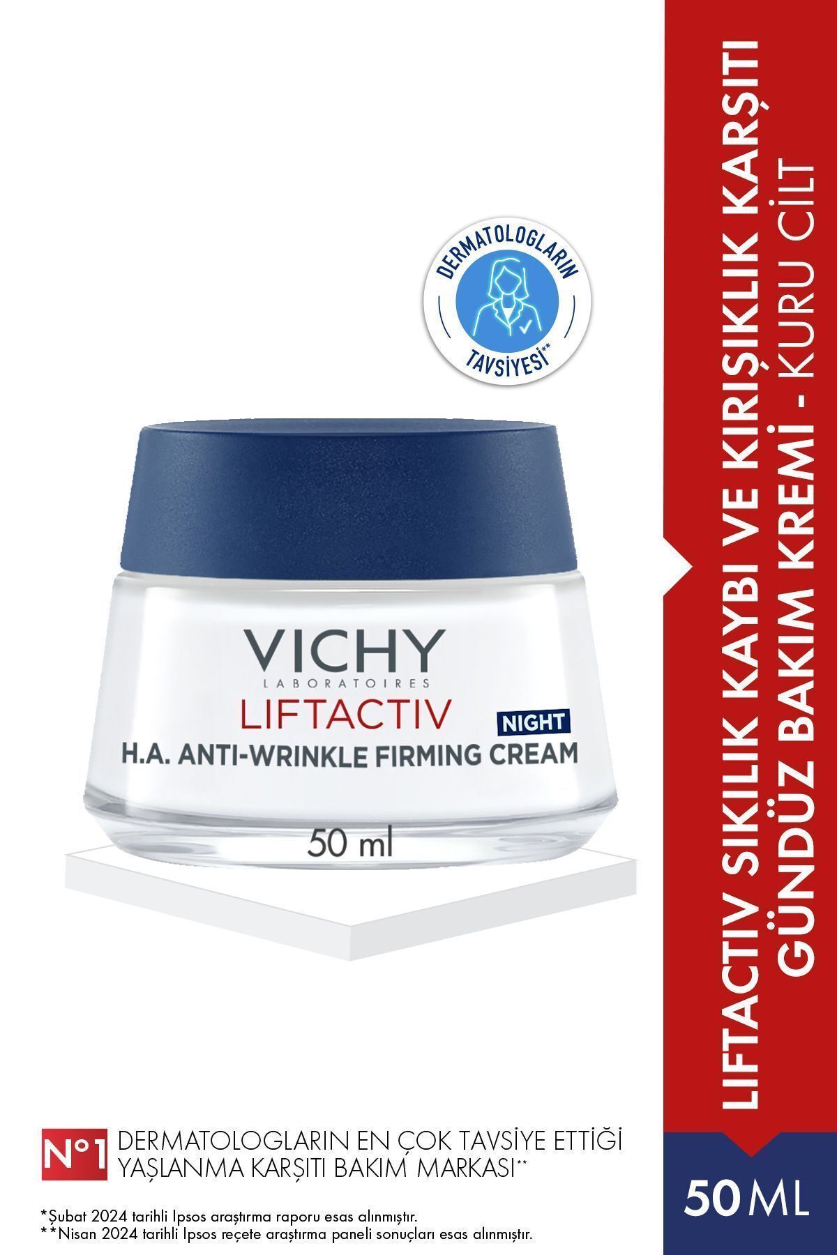 Liftactiv Supreme Night Kırışıklık Karşıtı Gece Bakım Kremi 50 ml