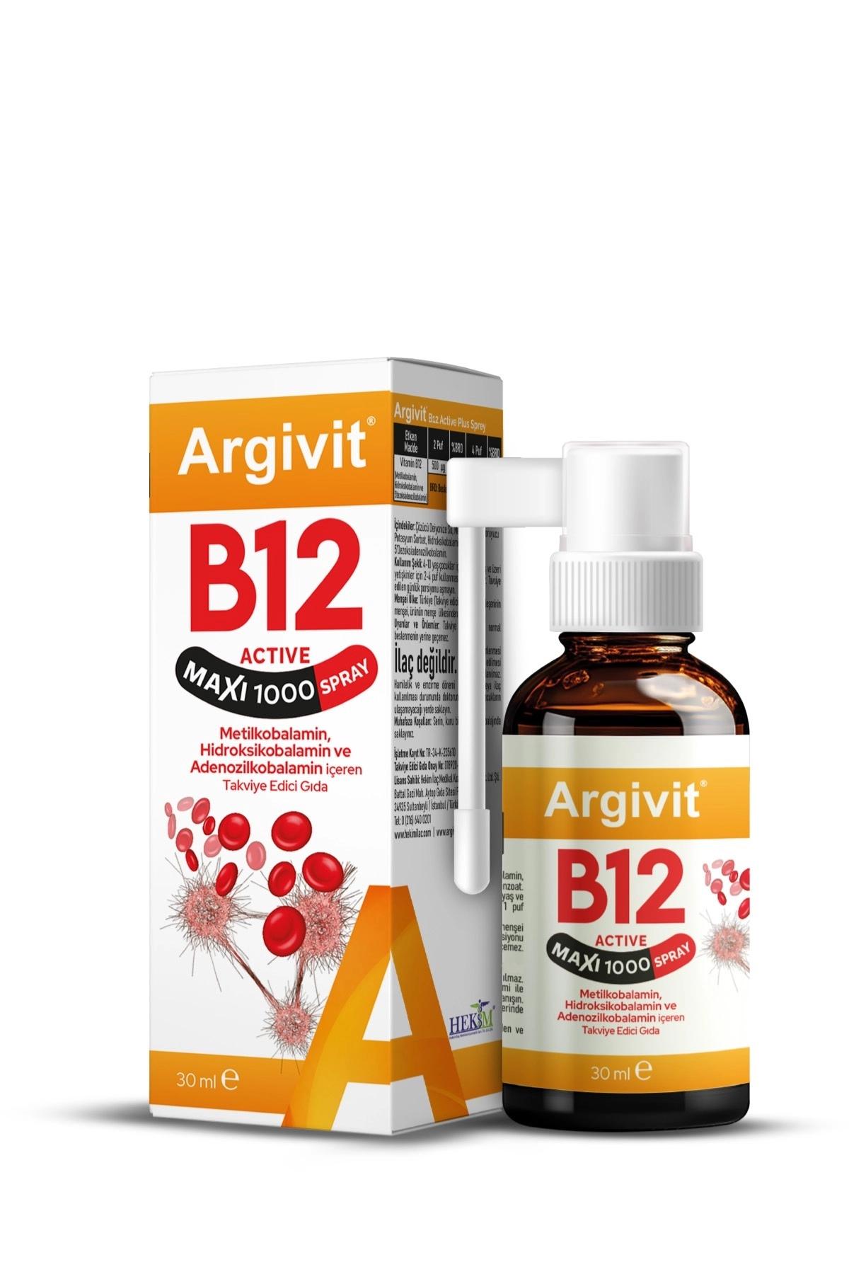 Argivit B12 Active Maxi 1000 Sprey 30 ml