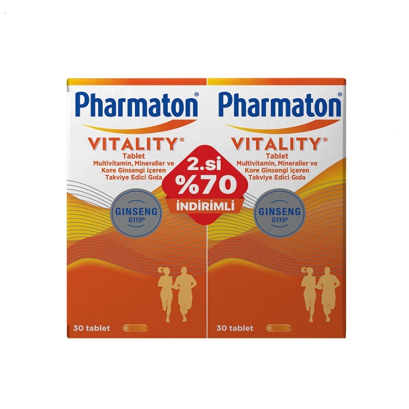 Pharmaton Vitality 30 Tablet Avantajlı 2’li Paket