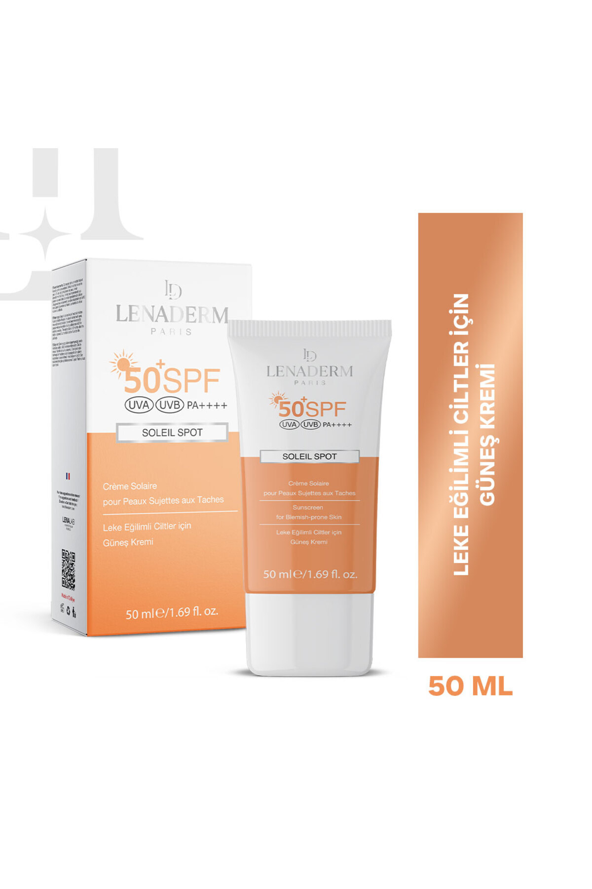 Lenaderm Soleil Spot Leke Eğilimli Ciltler İçin Güneş Kremi 50 ml