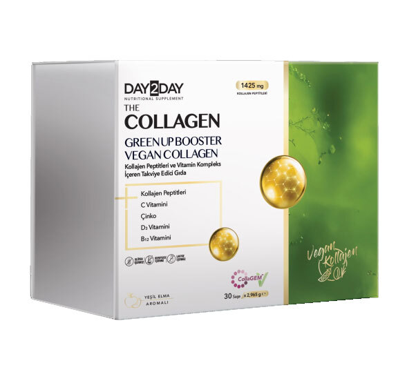 Day2Day The Collagen Green Up Booster 30 Saşe – Yeşil Elma Aromalı