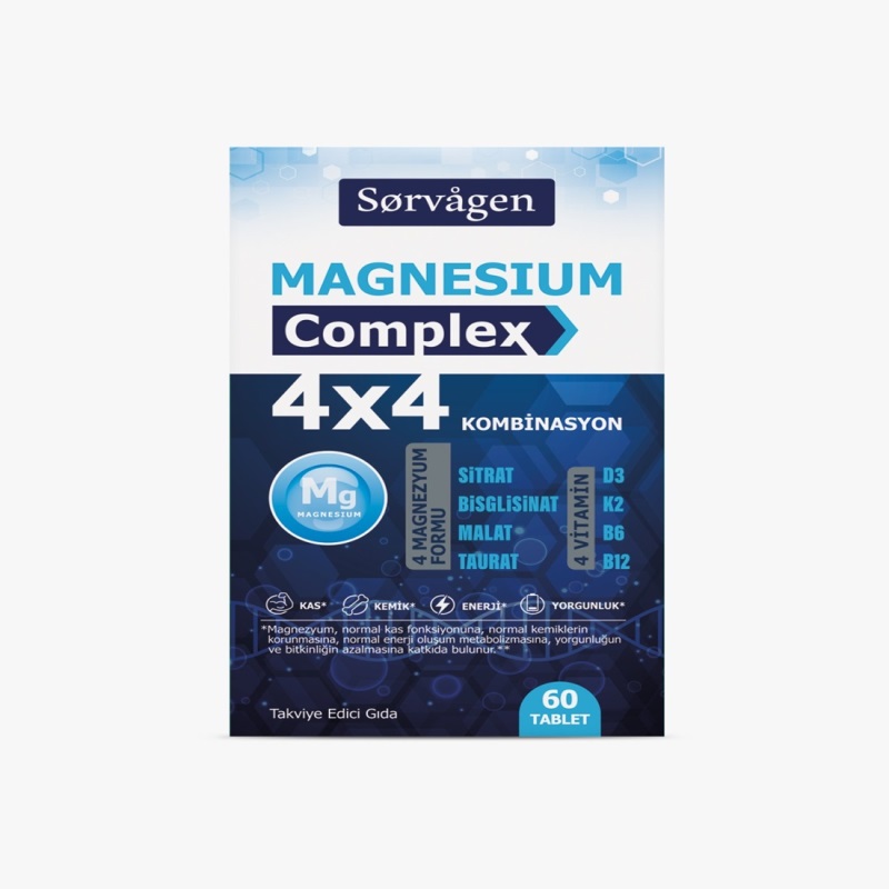 Sorvagen 4x4 Magnezyum Complex 60 Tablet