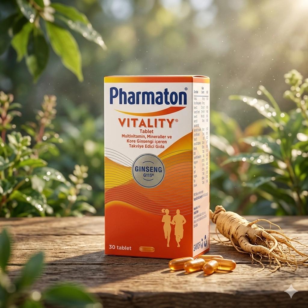 Pharmaton Vitality 30 Tablet – Günlük Enerji & Multivitamin Desteği