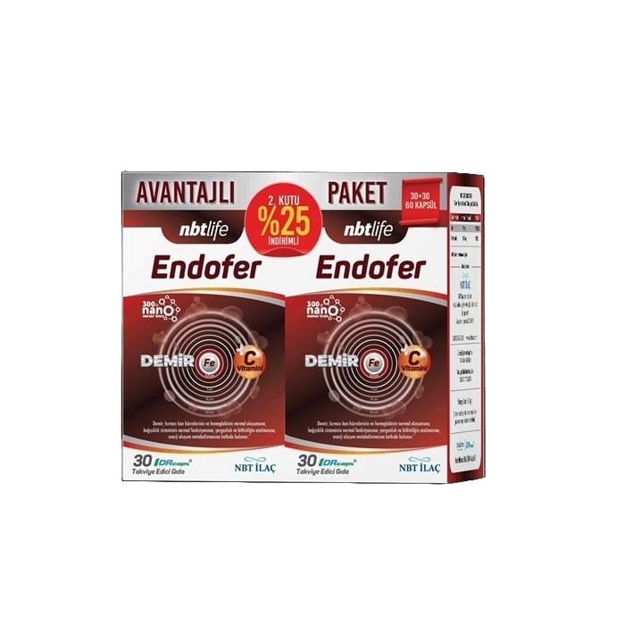 NBTLife Endofer 30 Kapsül (2’li Paket)