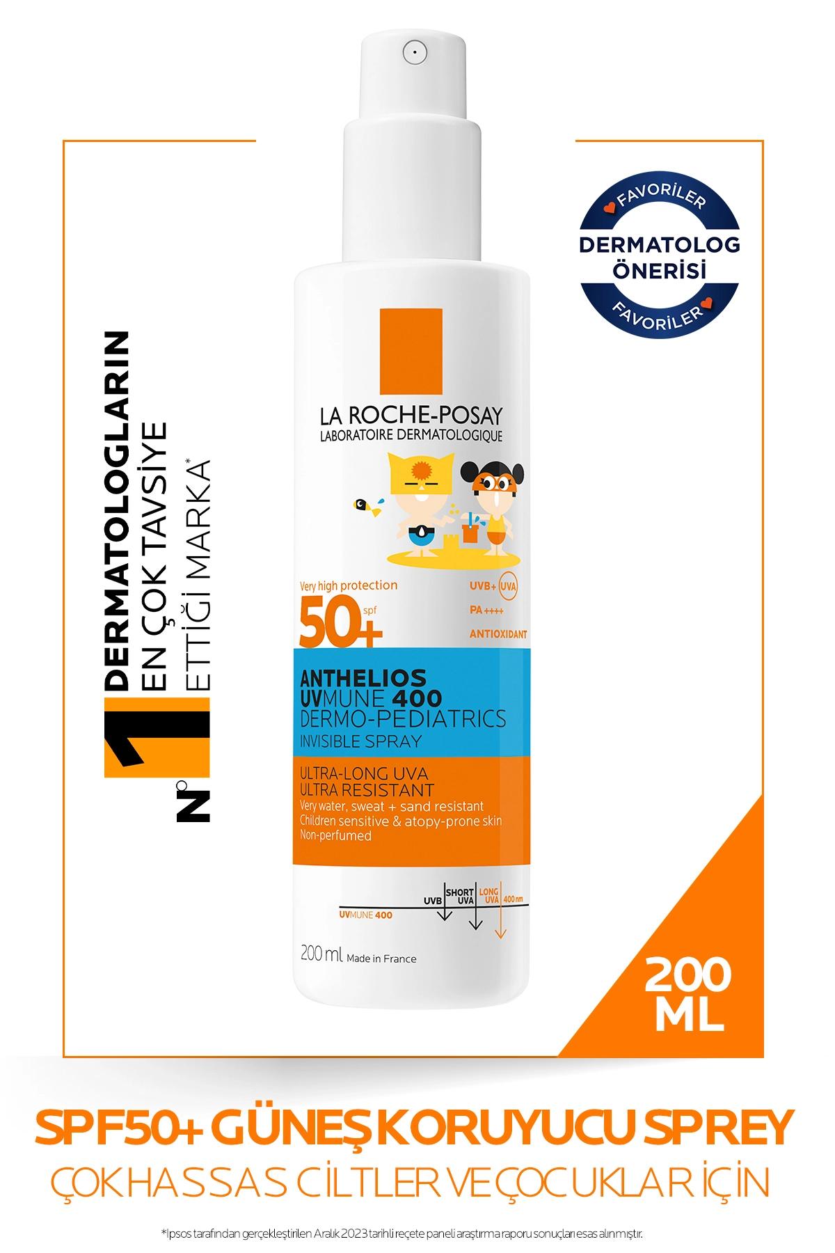 La Roche Posay Anthelios Dermo Pediatrics UVmune 400 Güneş Koruyucu Sprey SPF50+ 200 ml