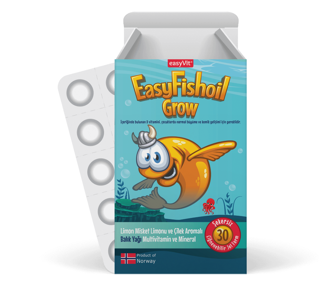 Easy Fish Oil Grow 30 Adet Çiğnenebilir Jel Form