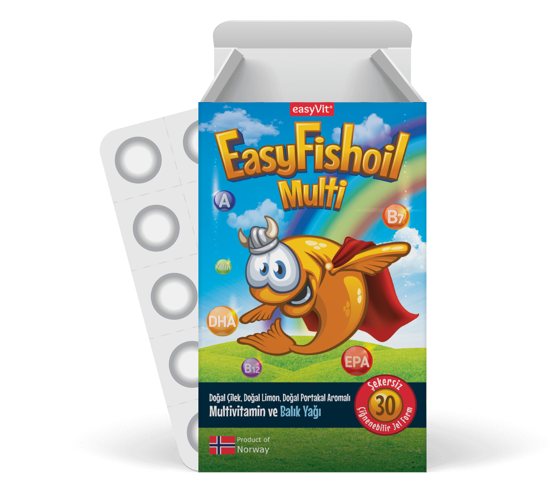 Easy Fish Oil Multi + Omega 3 Çiğnenebilir Tablet 30 Adet